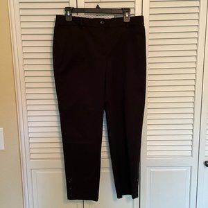 TALBOTS NWT Black Perfect Crop Pant Size 6